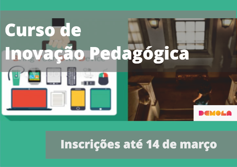 Curso de Inovação Pedagógica – Inscreva-se até dia 14 de março