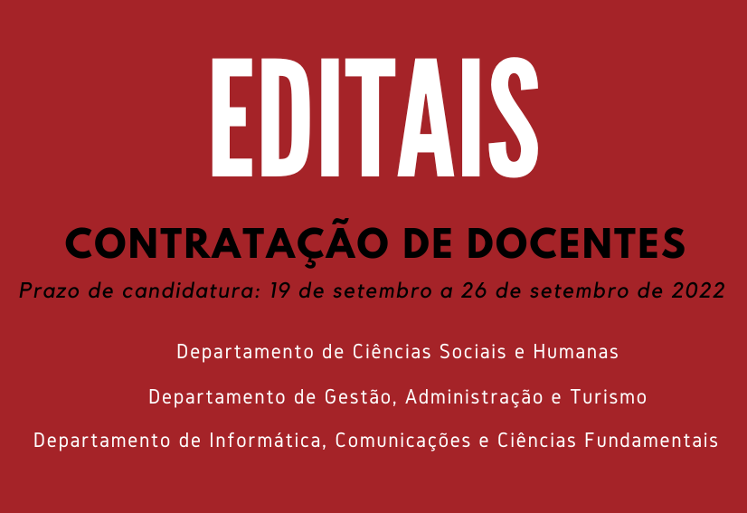 Editais: Contratação de Docentes