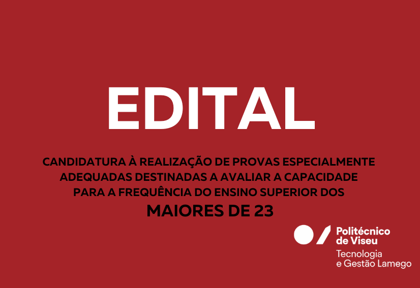 Edital: Maiores de 23