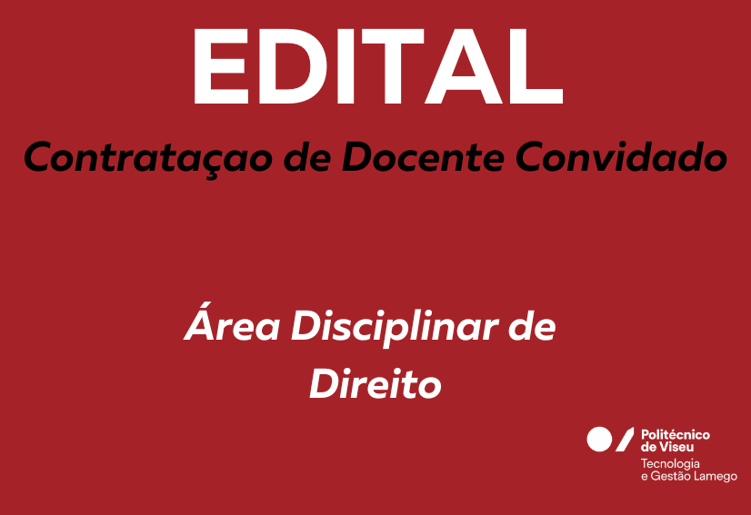 EDITAL: Contratação de Docente Convidado – Direito